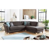 Sit & More ROHOVÁ SEDACIA SÚPRAVA, textil, tmavohnedá