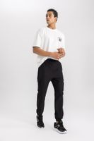 DEFACTO Fit Sports Jogger Sweatpants Standard Fit Cargo Pocket Woven Waist Elastic Leg