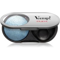 PUPA Milano Vamp! Radiant Baked Eyeshadow langanhaltender, schimmernder Lidschatten Farbton 306 Bon-Ton Blue - WET & DRY 1 g
