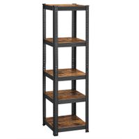 Boxxx REGÁL, hnedá, čierna, 37/150/37 cm