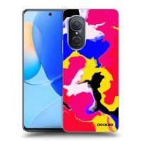 Silikónový čierny obal pre Huawei Nova 9 SE - Watercolor