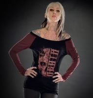 koszulka hardcore damskie - DEATH - HYRAW - SS22-W10-TSFML XL