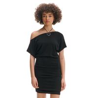 Cropp - Mini obleka z visokim deležem viskoze - črna