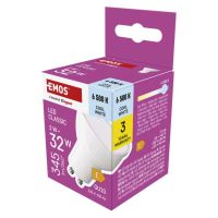 LED žárovka Classic MR16 bílá / GU10 / 3 W (32 W) / 345 lm / studená bílá