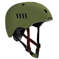 PUMPTRACK Juniorská cyklistická BMX přilba IN-MOLD, 48-54 cm, khaki