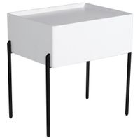 Livetastic NOČNÝ STOLÍK, biela, 50/55/40 cm