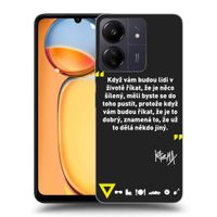 Silikónový čierny obal pre Xiaomi Redmi 13C 4G - Kazma - MĚLI BYSTE SE DO TOHO PUSTIT