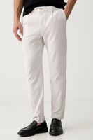 BOSS Orange nohavice chinos pánske bavlnené s elastanom Pleated