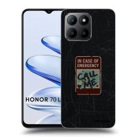 Silikónový čierny obal pre Honor 70 Lite - EMERGENCY
