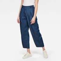 G-STAR Pants - Bristum pleated wide leg chino wmn blue