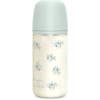 Suavinex Poetry SX Pro Physiological Glass M скляна пляшечка для годування 3 m+ Medium Flow - Blue 240 мл