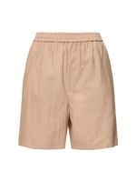Super Fine Wool Striped Shorts