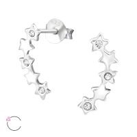 Olivie Strieborné náušnice so Swarovski kryštálmi 2099