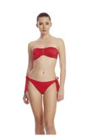 Dagi Red Lace-Up Single Bikini Bottom