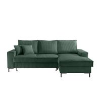 P & B ROHOVÁ SEDAČKA, textil, tmavozelená
