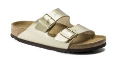 Birkenstock Arizona Birko-Flor Gold Narrow Fit Unisex - Sandale Birkenstock - Galben - 1016111-7.5 - Size: 7.5