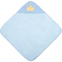 Canpol babies Royal Baby μπουρνουζοπετσέτα με κουκούλα Blue 85x85 εκ