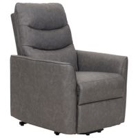 MID.YOU TELEVIZNÍ KŘESLO, textil, šedá