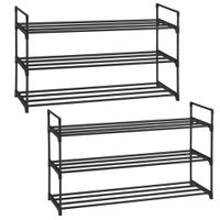 Boxxx SET REGÁLŮ NA TOPÁNKY 2 ks, čierna, 92/53/30 cm