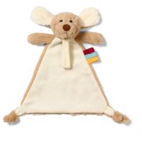 BabyOno Have Fun Cuddly Toy with a Dummy Holder plišasta igrača z zapiralom Dog Willy 0 m+ 1 kos