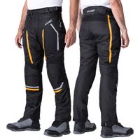 Pánské letní moto kalhoty W-TEC Toranio černo-žlutá 5XL