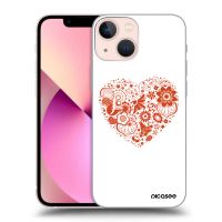 Silikónový prehľadný obal pre Apple iPhone 13 mini - Veľké srdce