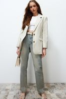 Trendyol Beige Woven Regular Blazer Jacket