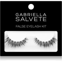 Gabriella Salvete False Eyelash Kit umetne trepalnice z lepilom vrsta Basic Black 1 kos