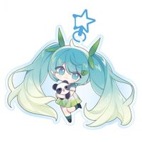 POPbuddies Hatsune Miku Acrylic Keychain Kawaii Spring Time Kľúčenka