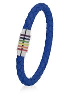 Troli Modrý kožený náramok s magnetickou sponou