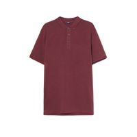 Cropp - Bombažna polo majica basic - maroon