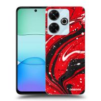 Silikónový prehľadný obal pre Xiaomi Redmi 13 4G - Red black