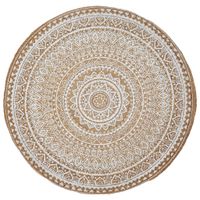 Linea Natura JUTOVÝ KOBEREC, 120 cm prírodná farba, biela