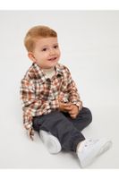 LC Waikiki Long Sleeve Plaid Patterned Baby Boy Shirt Jacket