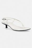 Calvin Klein sandále kožené KITT HEEL SNDL STRAPPY SLING LTH