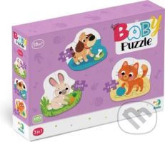 Baby puzzle Domácí mazlíčci 3v1 ((2,3,4 dílků)) - puzzle z kategorie Maxi dílky