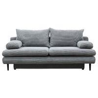 P & B ROZKLADACIA POHOVKA, textil, svetlosivá