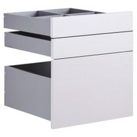 Hom`in SADA ZÁSUVIEK, svetlosivá, 45,3/50,3/46,8 cm