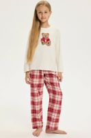 Dětské pyžamo Esotiq Chrismis Krémová 134