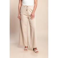 Lange Baumwollhose, Beige