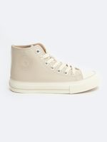 BIG STAR SHOES Women's Insulated Sneakers Made Of Eco Leather Beige Big Star