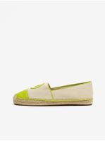 Zeleno-krémové dámské espadrilky Michael Kors Kendrick