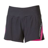 PROGRESS INARI SHORTS 2IN1 Дамски спортни шорти за бягане 2в1, черно, размер