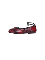 Desigual Otvorene balerinke  crvena / boja vina / crna
