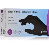 Holík Nitril Black púdermentes nitril védőkesztyű méret L 2x50 db