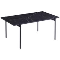 Ti'me KONFERENČNÝ STOLÍK, čierna, kov, kompozitné drevo, 100/60/45 cm
