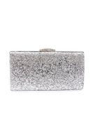 DGN 273-22y Women's Evening Dress Clutch Bag Sequin Silver