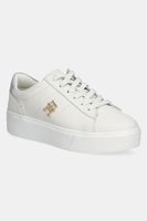 Kožené tenisky Tommy Hilfiger PLATFORM COURT SNEAKER