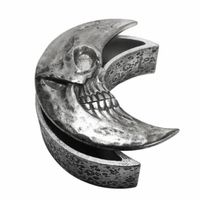 Dekoration (Dose) ALCHEMY GOTHIC - Skull Moon - Silver