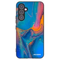 Silikónový čierny obal pre Samsung Galaxy A54 5G A546B - Rainbow